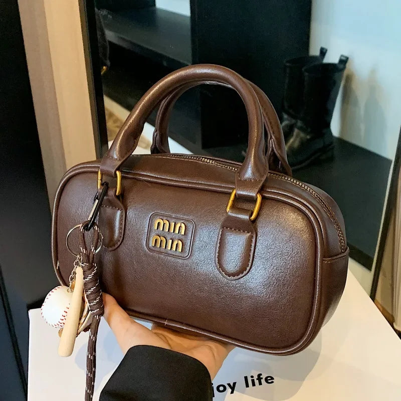 Elegant Retro Women's Crossbody Bowling Bag