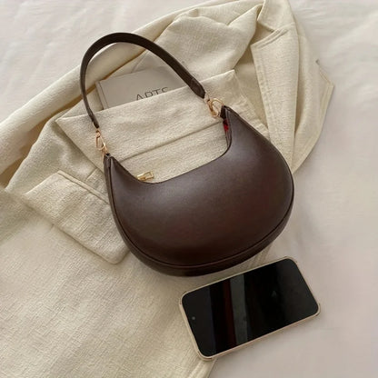 Exquisite Moon-Shaped Luxury Shoulder Bag