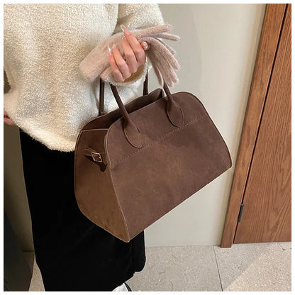 Exquisite Vintage Top-Handle Tote for Autumn Elegance