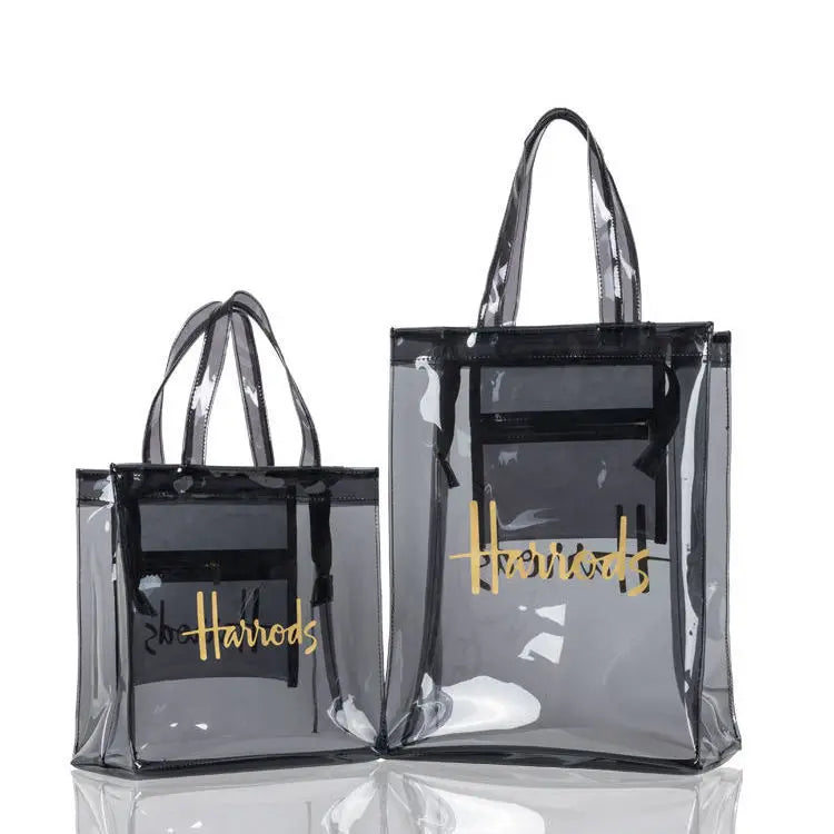 Elegant Transparent Tote Bag - Versatile PVC Fashion
