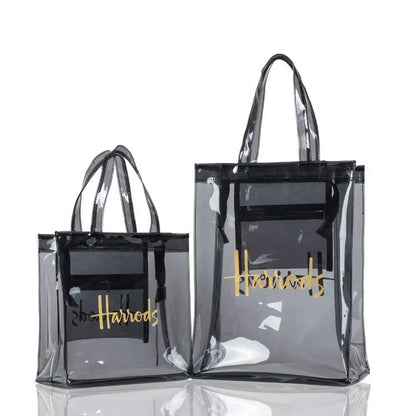 Elegant Transparent Tote Bag - Versatile PVC Fashion