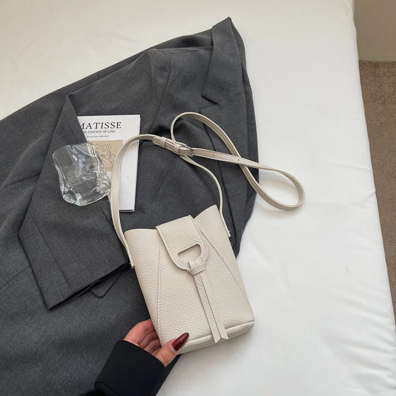 Elegant PU Leather Mini Crossbody Bag - 2025 Trend