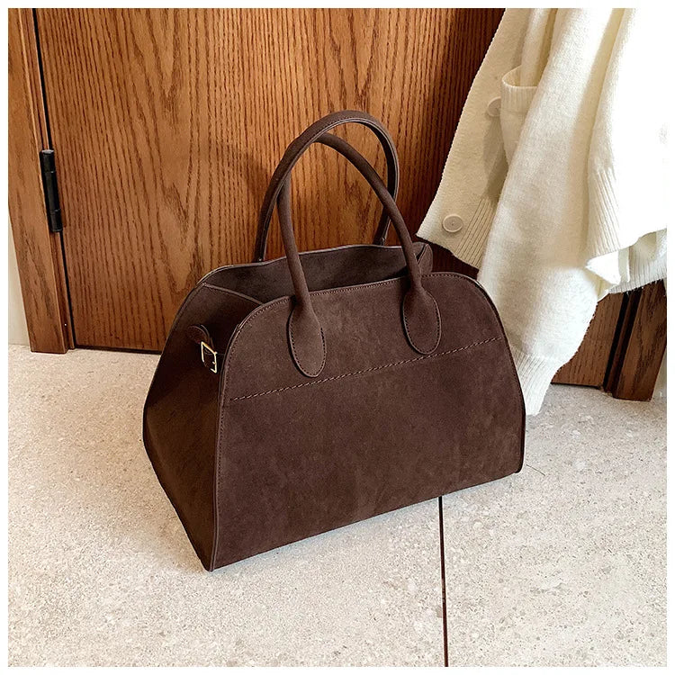 Exquisite Vintage Top-Handle Tote for Autumn Elegance