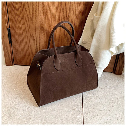 Exquisite Vintage Top-Handle Tote for Autumn Elegance
