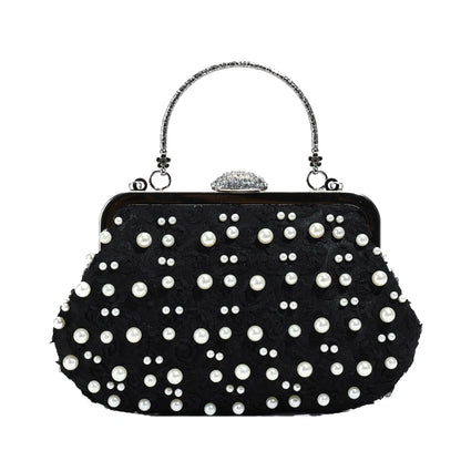 Exquisite Pearl Embellished Crossbody Bag for Women