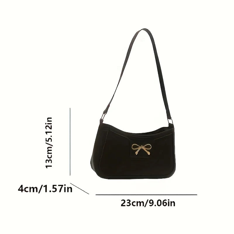 Exquisite Bowknot Shoulder Bag - Timeless Elegance