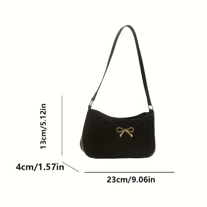 Exquisite Bowknot Shoulder Bag - Timeless Elegance