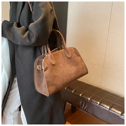 Exquisite Vintage Top-Handle Tote for Autumn Elegance