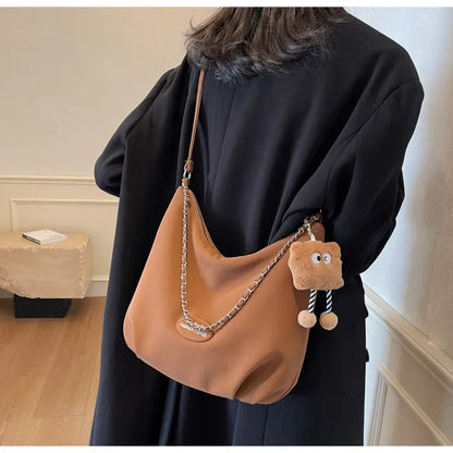 Elegant Retro Women's Shoulder Bag - Autumn Collection
