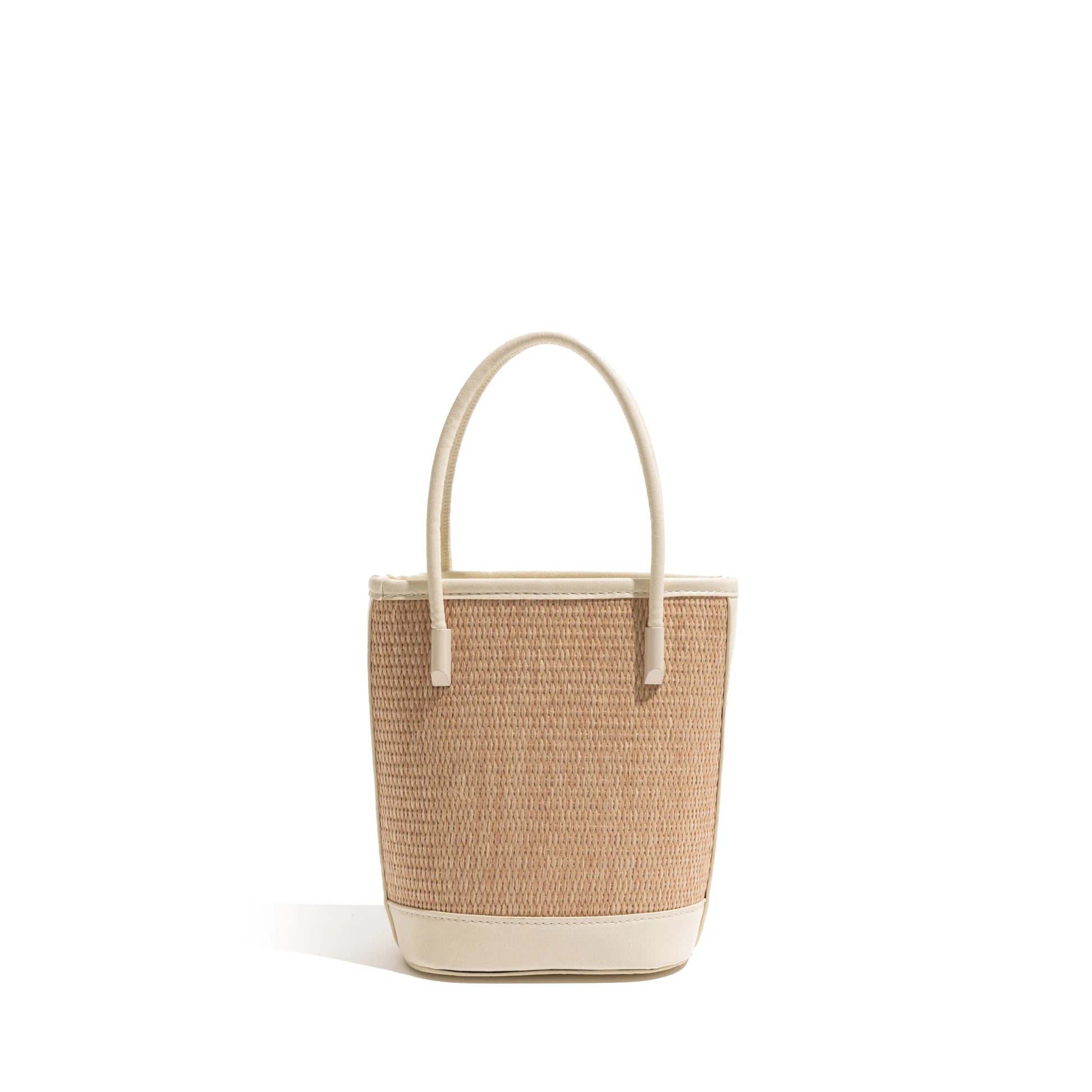 MABULA Luxurious Straw Woven Bucket Bag for Women