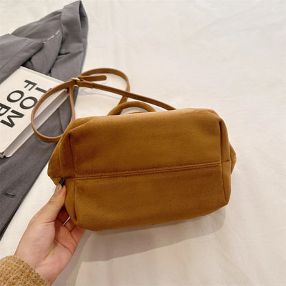 MOODS Burgundy Luxury Suede Handbag for Women