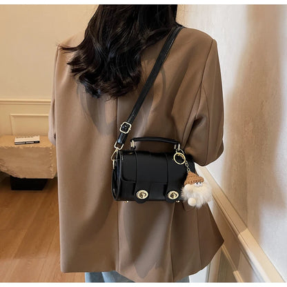 Elegant Women's Soft PU Boston Crossbody Bag