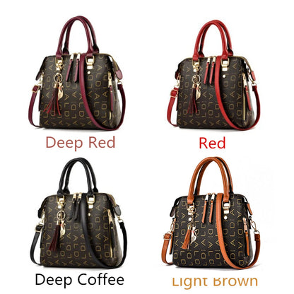 Exquisite Women's PU Leather Tassel Handbag