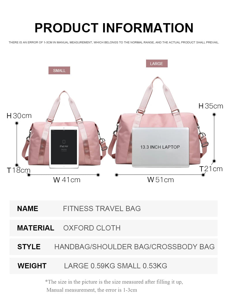 Elegant Women's Waterproof Travel Tote Bag