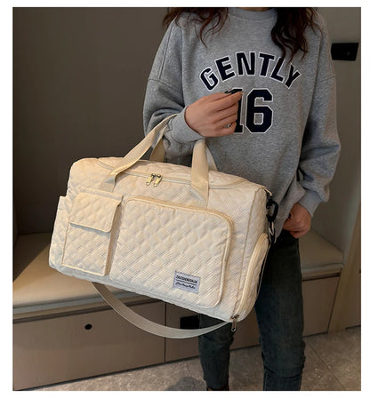 Elegant Oxford Quilted Women's Travel Handbag