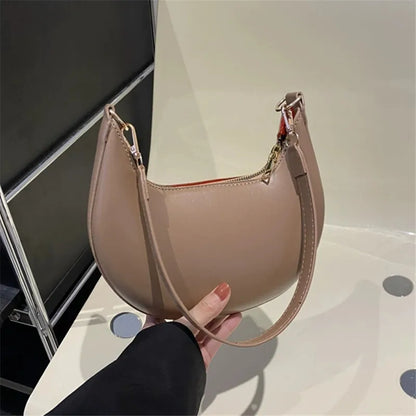 Exquisite Moon-Shaped Luxury Shoulder Bag