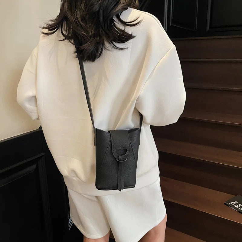 Elegant PU Leather Mini Crossbody Bag - 2025 Trend