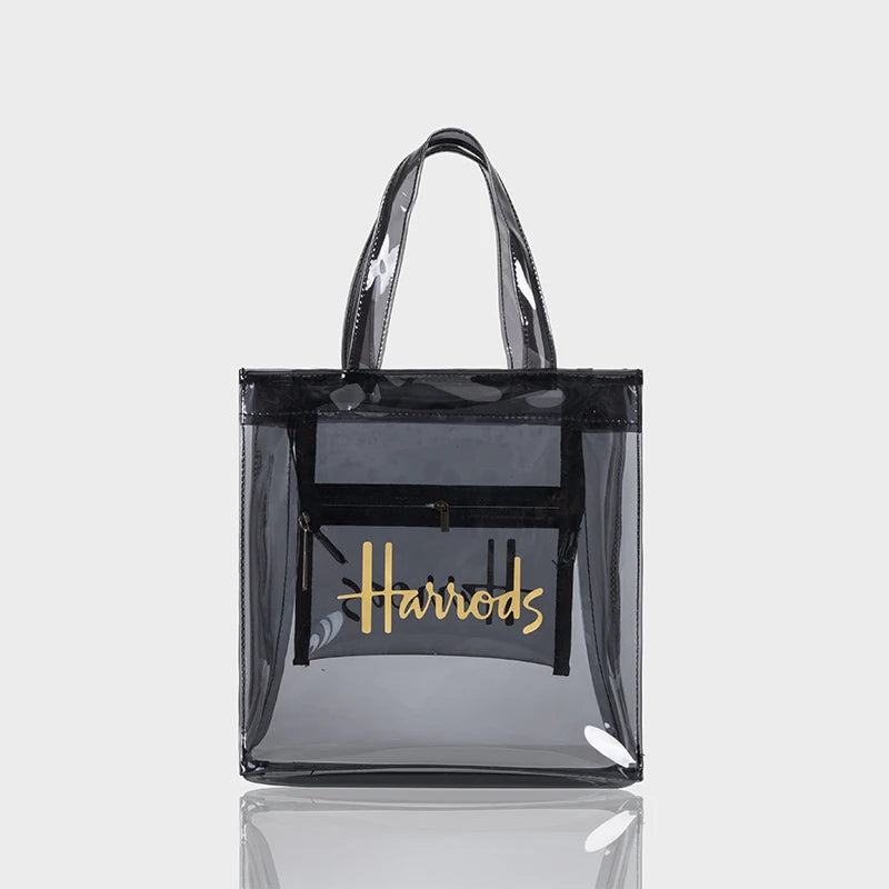 Elegant Transparent Tote Bag - Versatile PVC Fashion