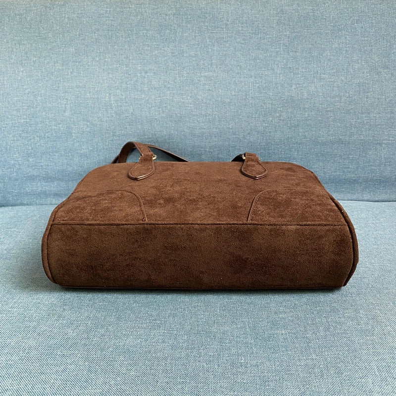 Exquisite Vintage Faux Suede Women's Handbag