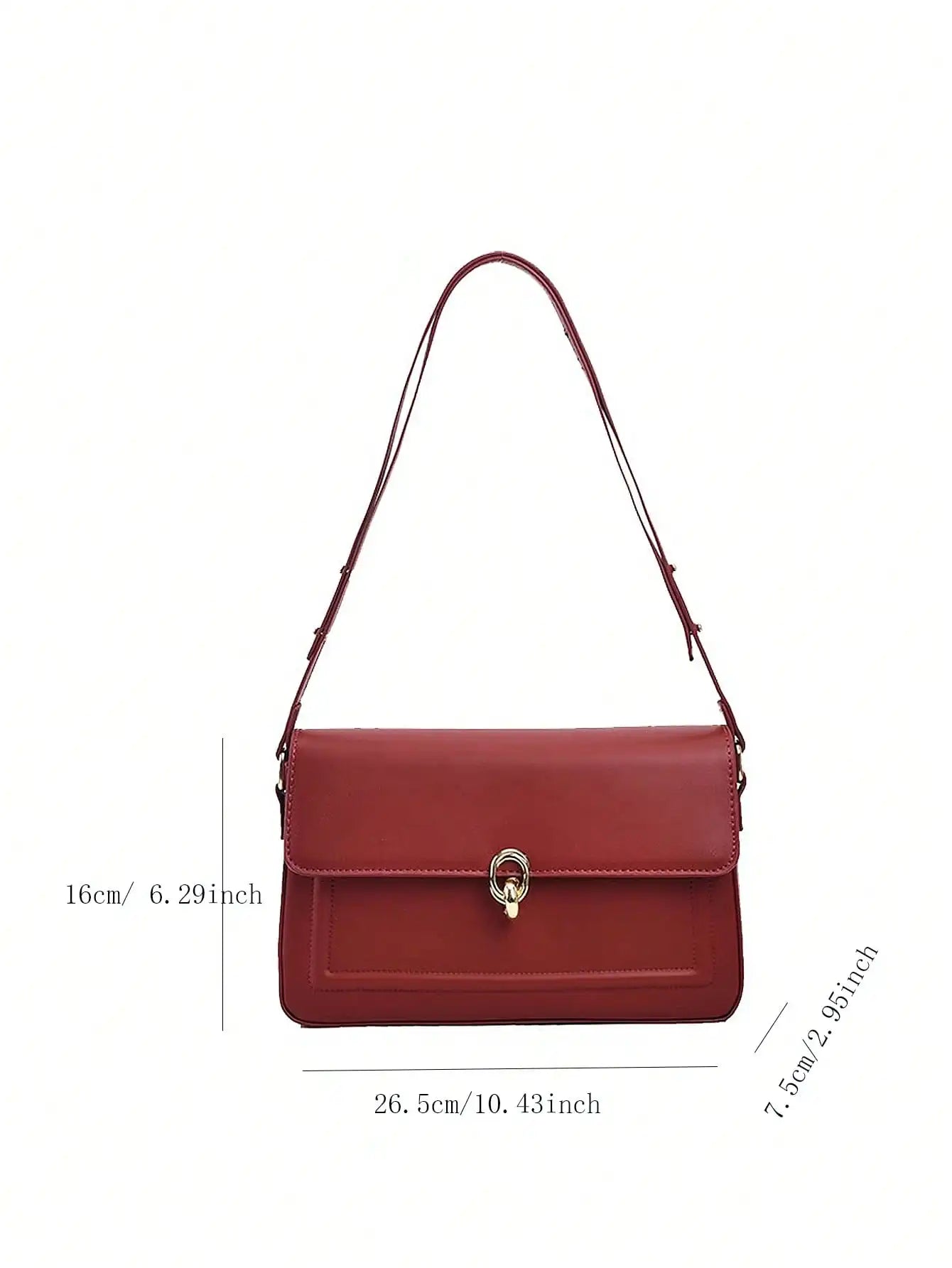 Exquisite Women's Retro Baguette Shoulder Bag