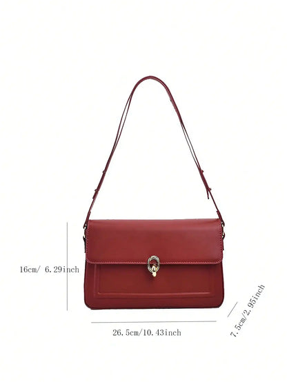 Exquisite Women's Retro Baguette Shoulder Bag