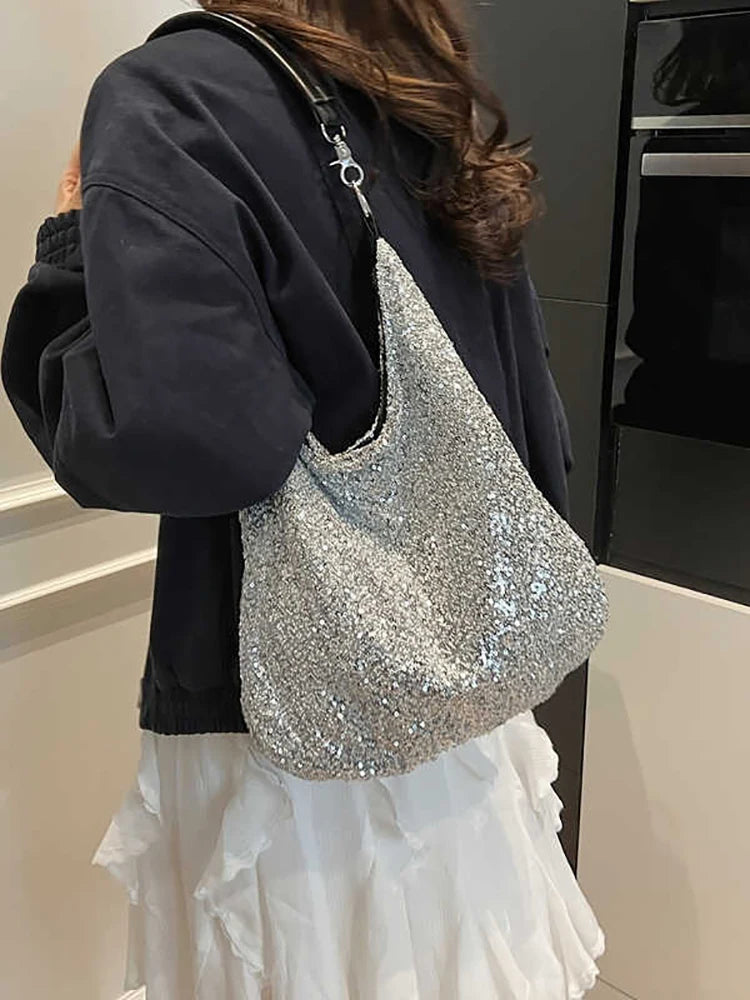 Exquisite Sequin Tote Bag for Women - Shimmering Elegance