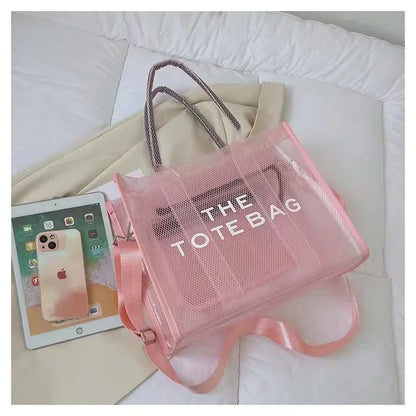 Elegant Transparent PVC Women's Tote Bag
