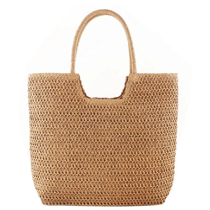 Elegant Woven Straw Hobo Bag - Spacious & Chic