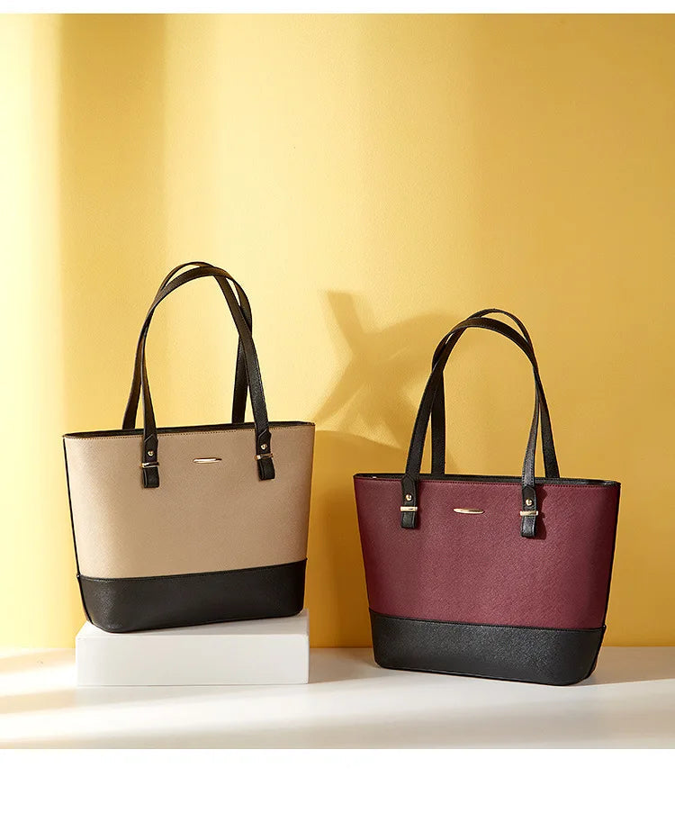 3 Luxurious Pieces (Tote, Bandolera, and Coin Purse) in PU