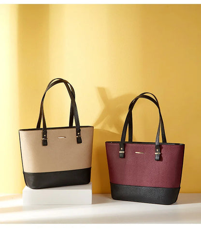 3 Luxurious Pieces (Tote, Bandolera, and Coin Purse) in PU