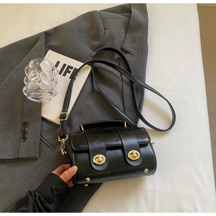 Elegant Women's Soft PU Boston Crossbody Bag