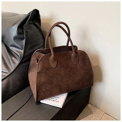 Exquisite Vintage Top-Handle Tote for Autumn Elegance
