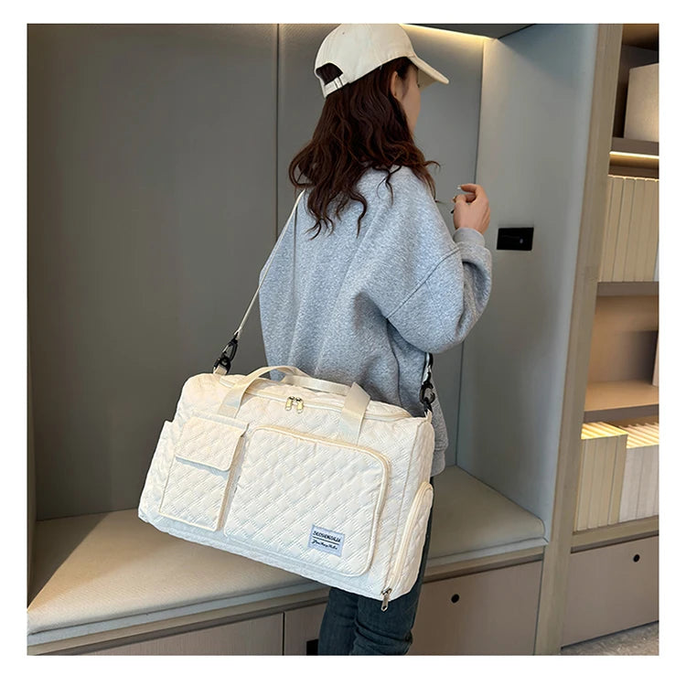 Elegant Oxford Quilted Women's Travel Handbag