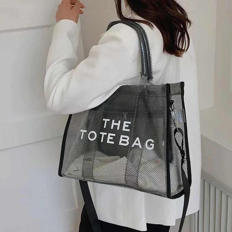 Elegant Transparent PVC Women's Tote Bag