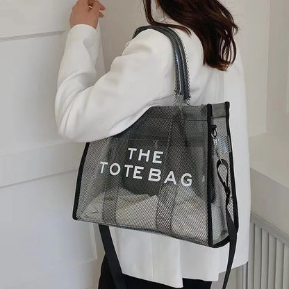 Elegant Transparent PVC Women's Tote Bag