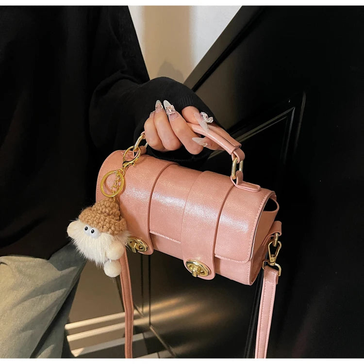 Elegant Women's Soft PU Boston Crossbody Bag