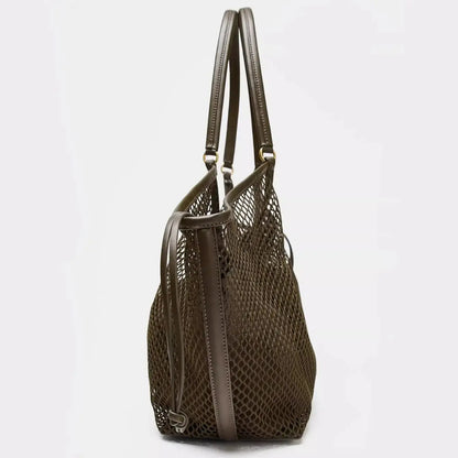 Exquisite Mesh Beach Tote Bag for Women