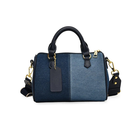 Exquisite Patchwork Denim Mini Handbag