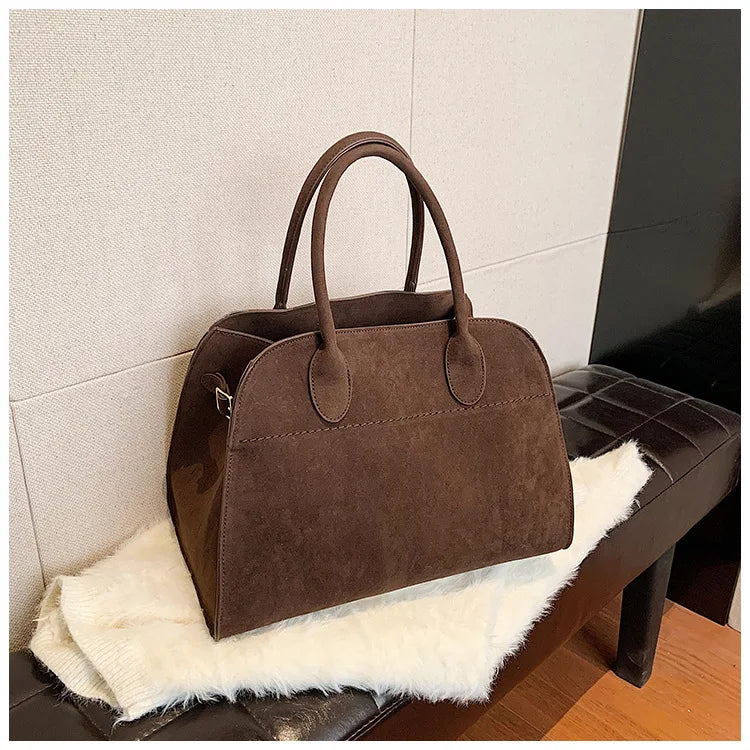 Exquisite Vintage Top-Handle Tote for Autumn Elegance
