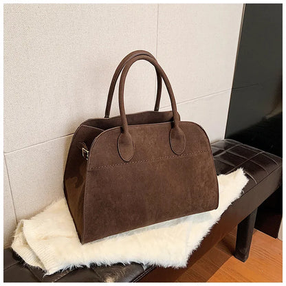 Exquisite Vintage Top-Handle Tote for Autumn Elegance