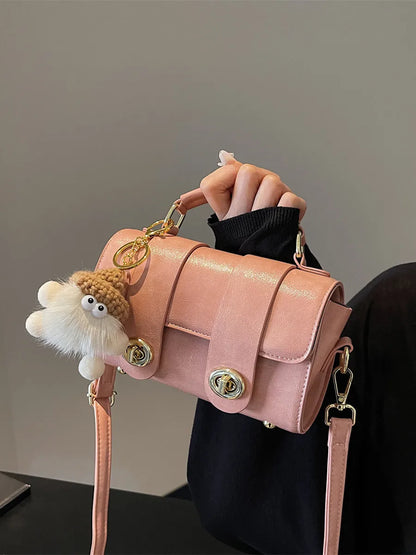 Elegant Women's Soft PU Boston Crossbody Bag