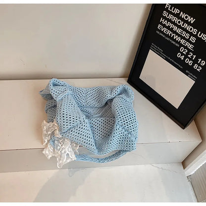 Elegant Handwoven Women's Tote Bag - Summer Beach Style