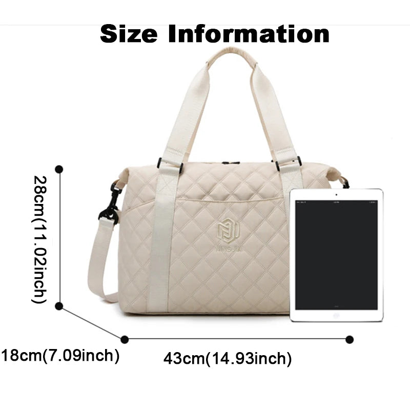 Elegant Oxford Women's Waterproof Travel Bag
