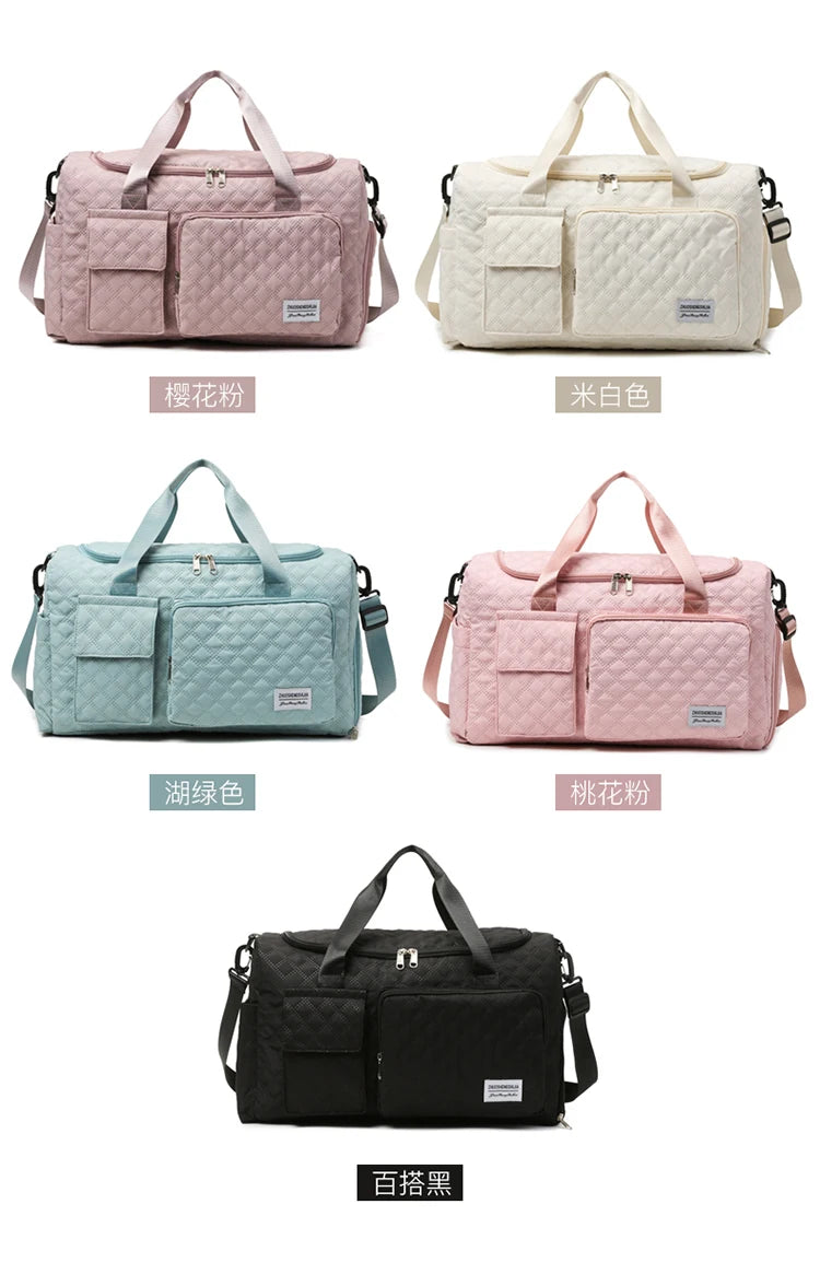 Elegant Oxford Quilted Women's Travel Handbag