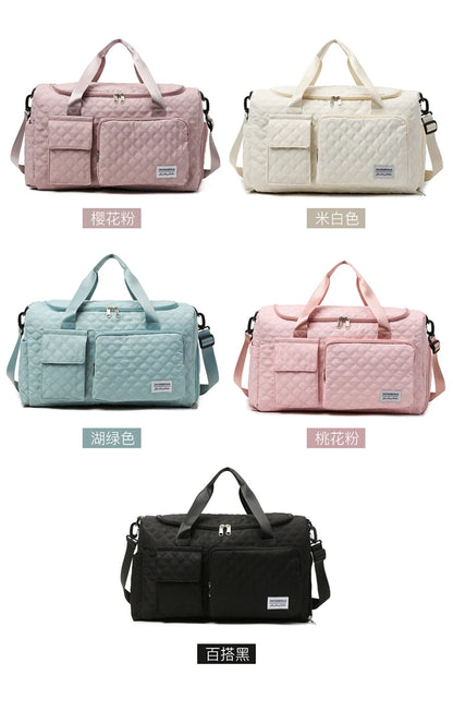 Elegant Oxford Quilted Women's Travel Handbag
