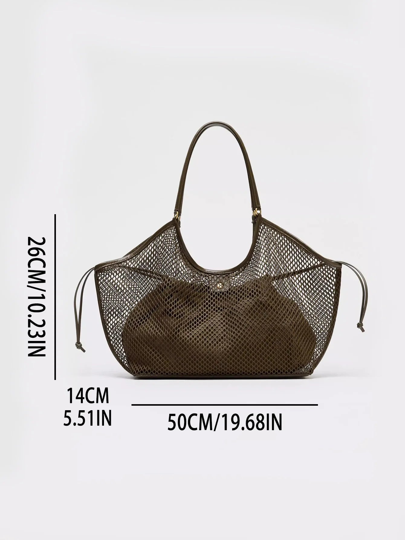 Exquisite Mesh Beach Tote Bag for Women