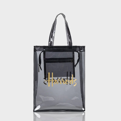 Elegant Transparent Tote Bag - Versatile PVC Fashion