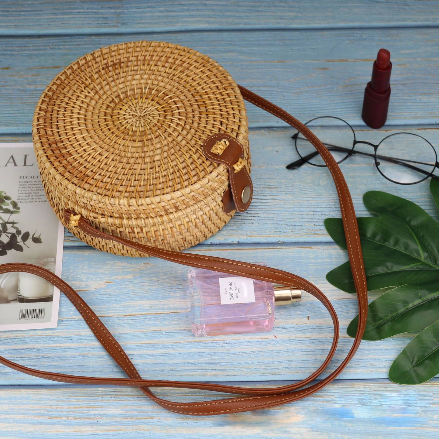 Exquisite Boho Rattan Shoulder Bag for Summer Elegance
