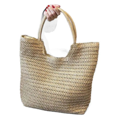 Elegant Woven Straw Hobo Bag - Spacious & Chic