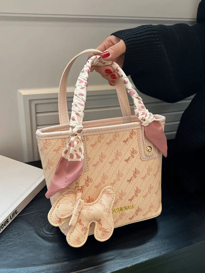 Elegant Korean Style Women's Bucket Bag